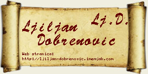 Ljiljan Dobrenović vizit kartica